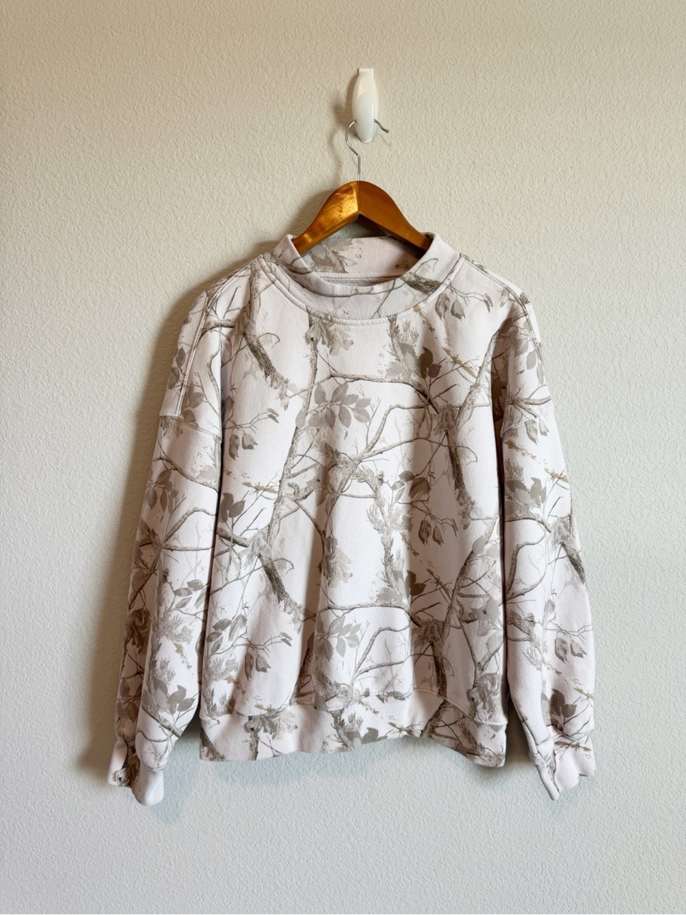 Abercrombie & Fitch Soft Sunday Camo Woodland Mockneck Sweatshirt Size Large